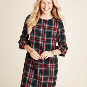 🎄Vineyard Vines Plaid Flutter Bell Sleeves Size 8